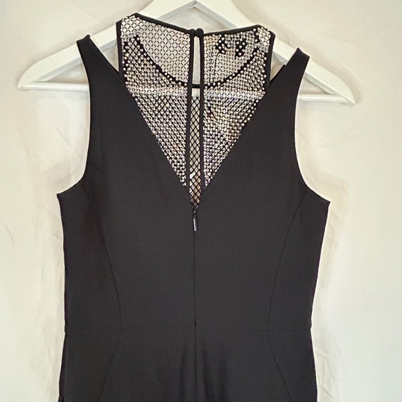 Ted Baker Janvier London Rhinestone Mesh Neck Black Jumpsuit Formal Party NWT - Picture 8 of 16